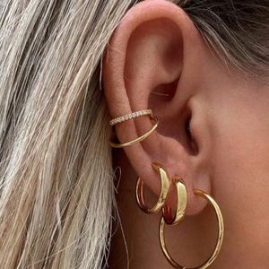 Bold 14K Huggie Hoops by Maison Miru BRAND NEW